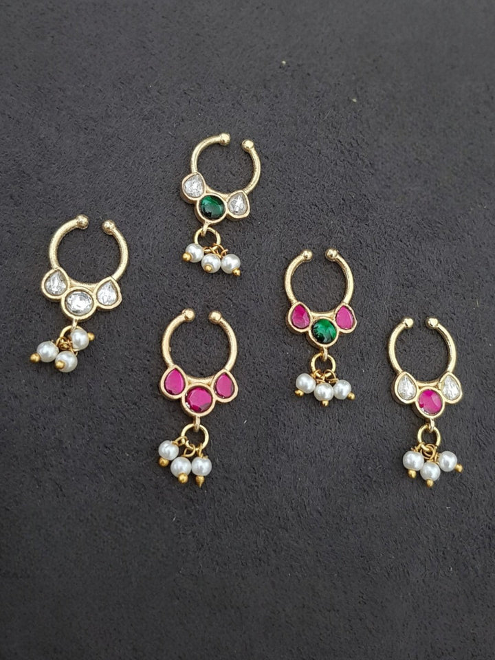 Iha - Septum Rubygreen Nose Pin - SP1 - NP054