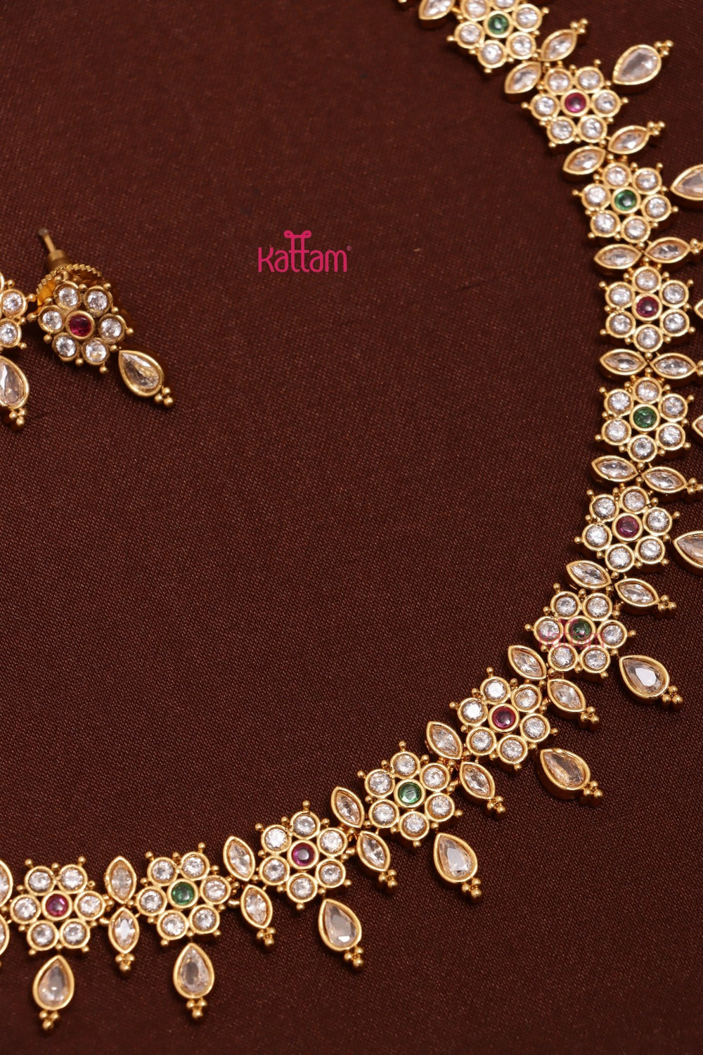 Inba - Multistone Flower Choker - N3635