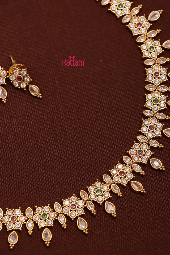Inba - Multistone Flower Choker - N3635