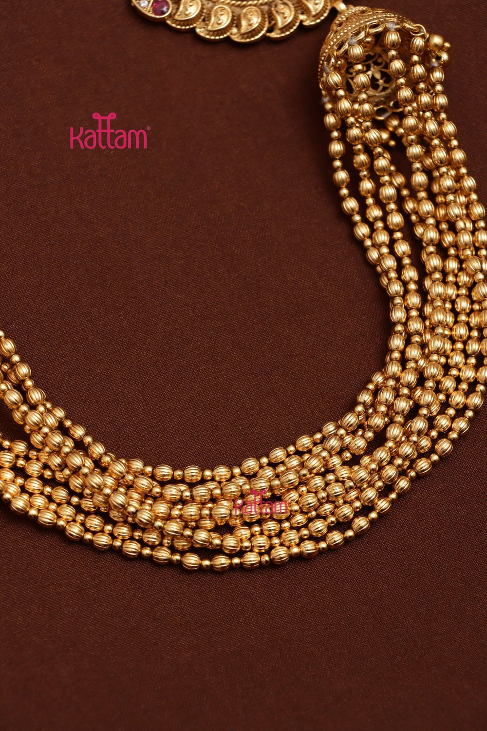 Indira - Goddess Green Goldball Bun Billai - JB127