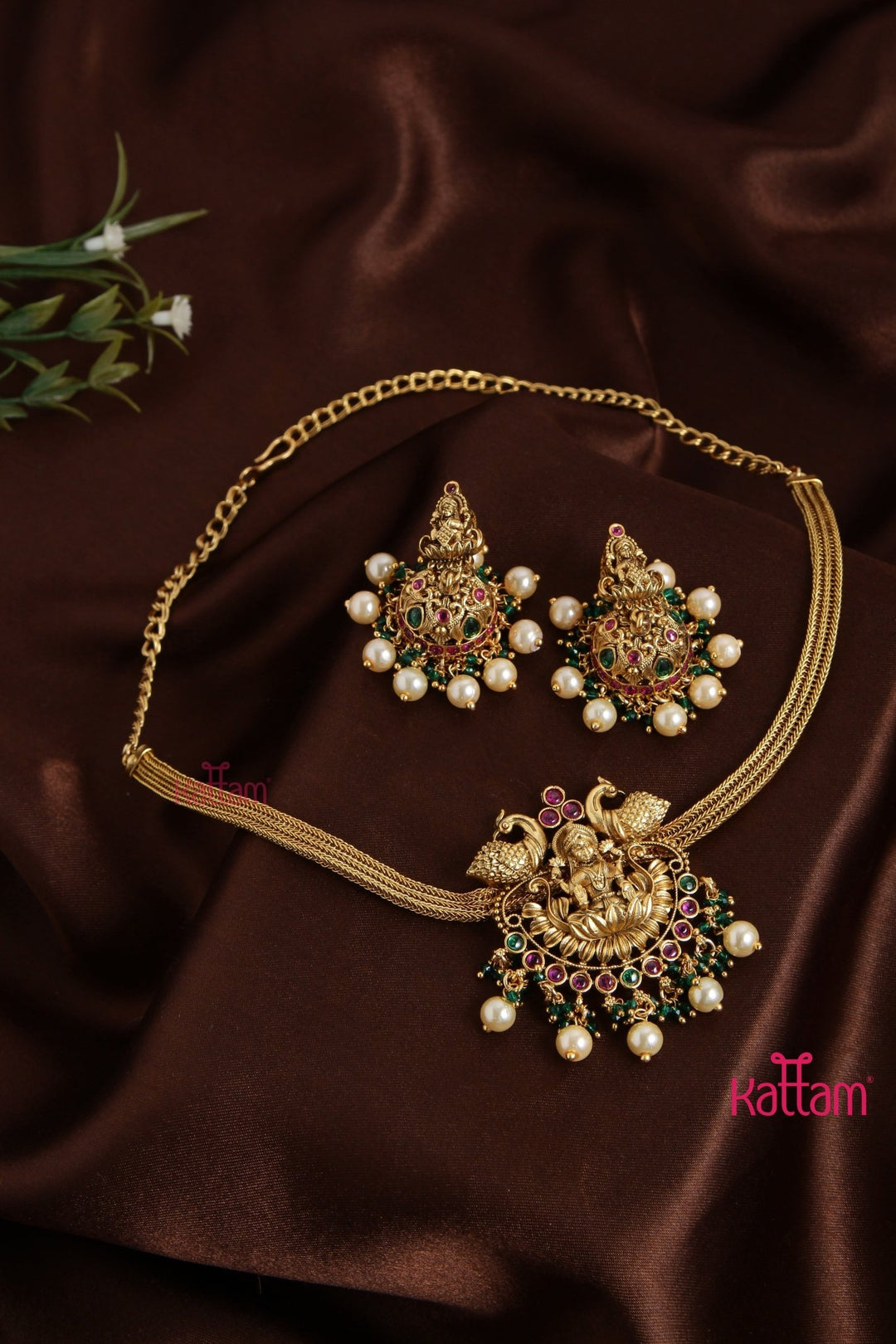 Indra - Goddess peacock Choker - N3125