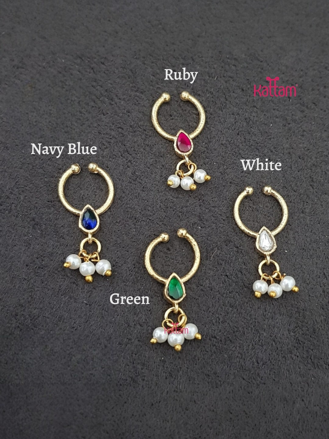 Inika - Septum Ruby Nose Pin - SP2-NP059