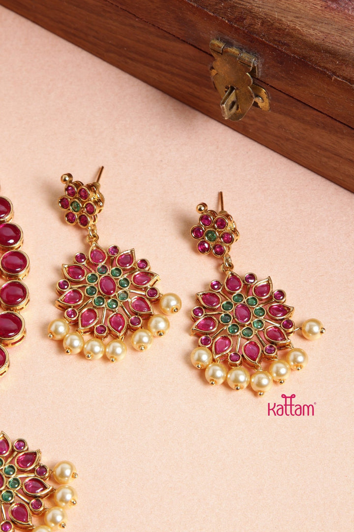 Iniyazh Kemp Attigai Necklace - N3112