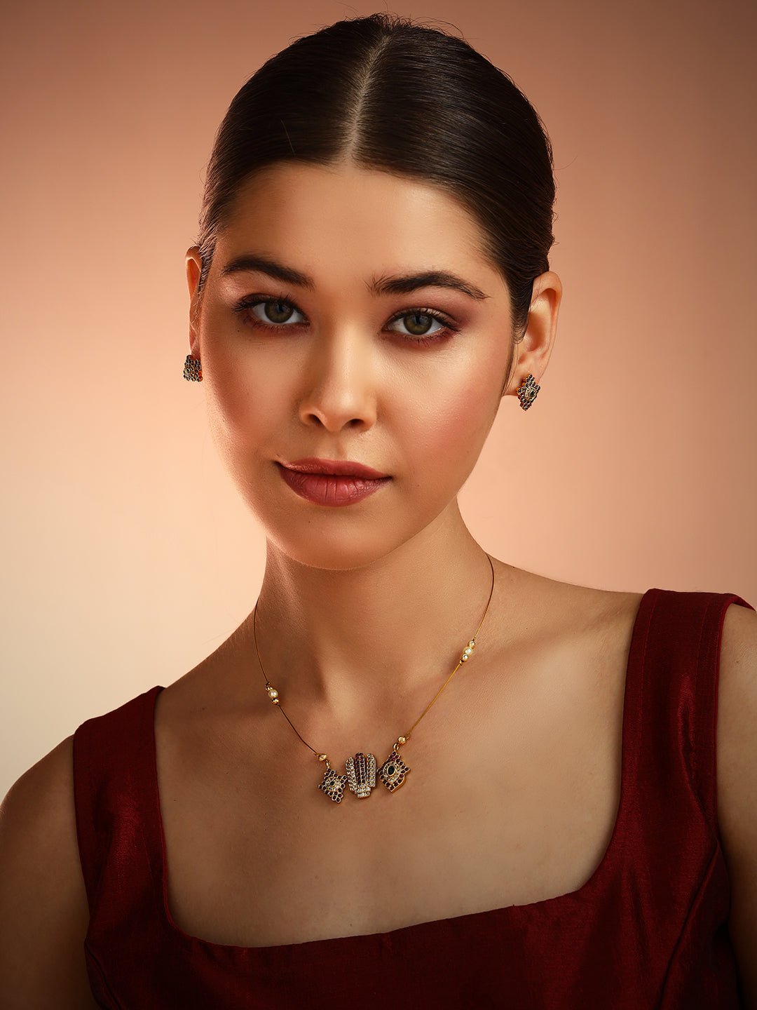 Invisible Perumal Namam choker - N3170