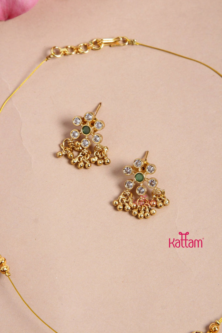 Invisible Ruby Dollar Necklace - N3169