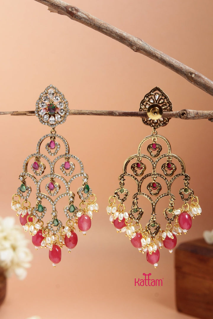 Ishitha Ruby Statement Earring - E920