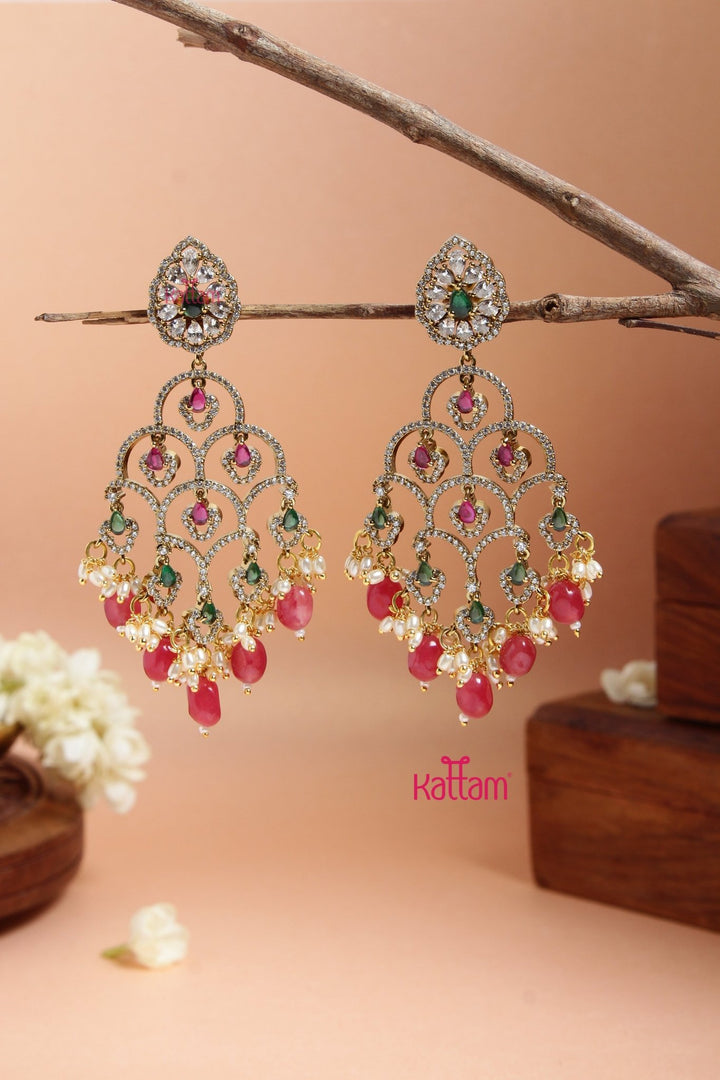 Ishitha Ruby Statement Earring - E920