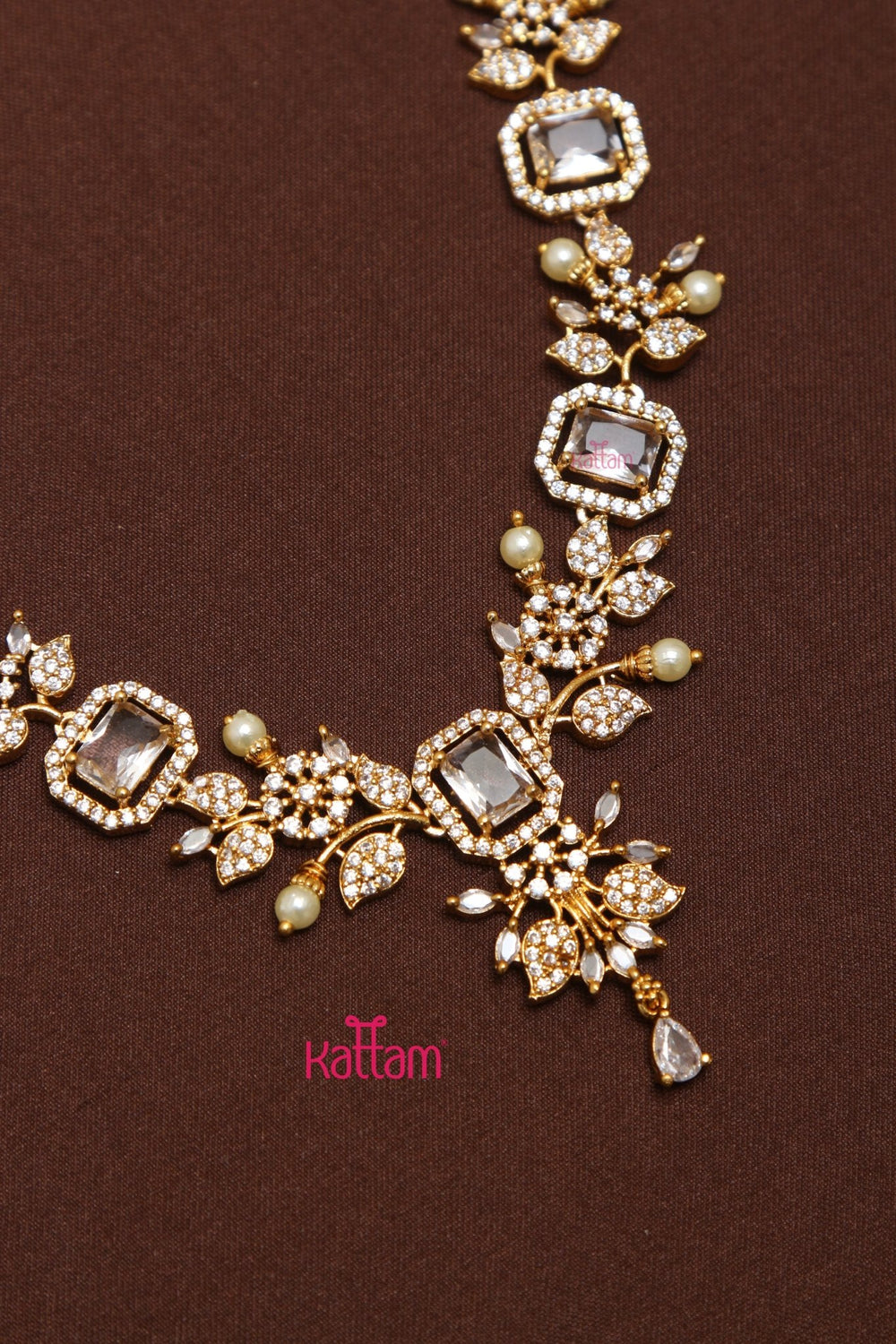 Jeevika - Leafy Purple Haram - N3528