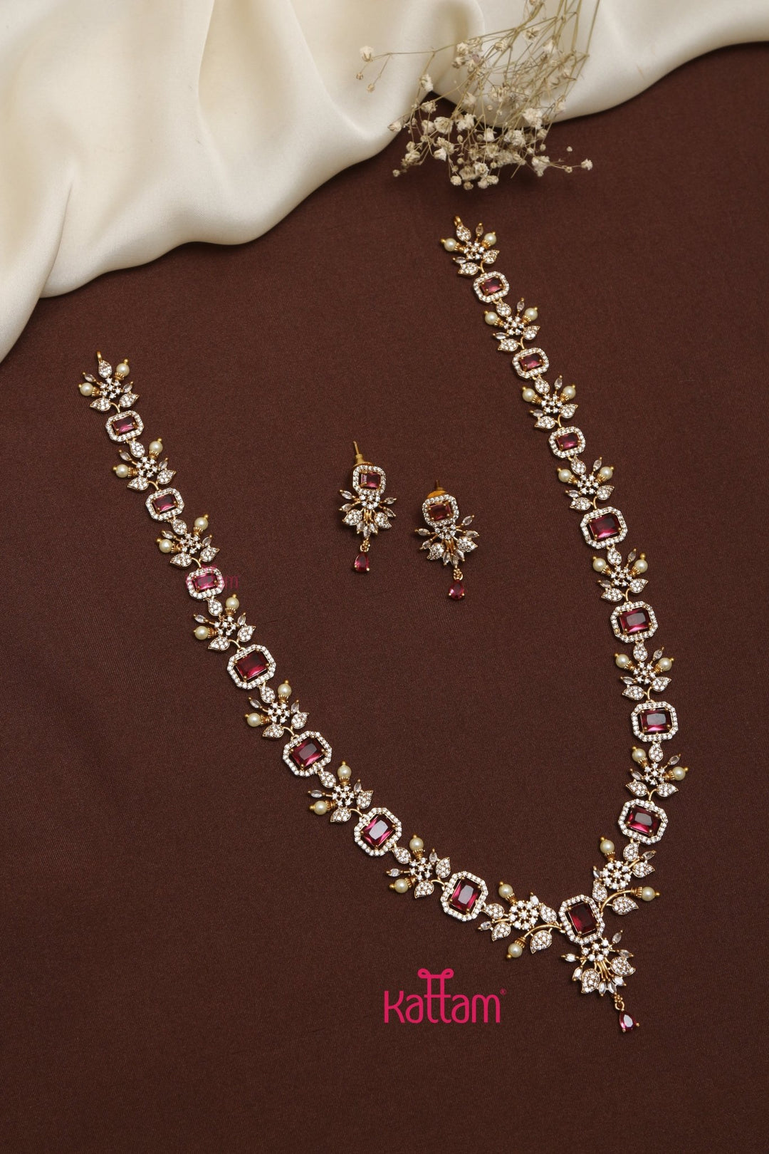 Jeevika - Leafy Ruby Haram - N3527