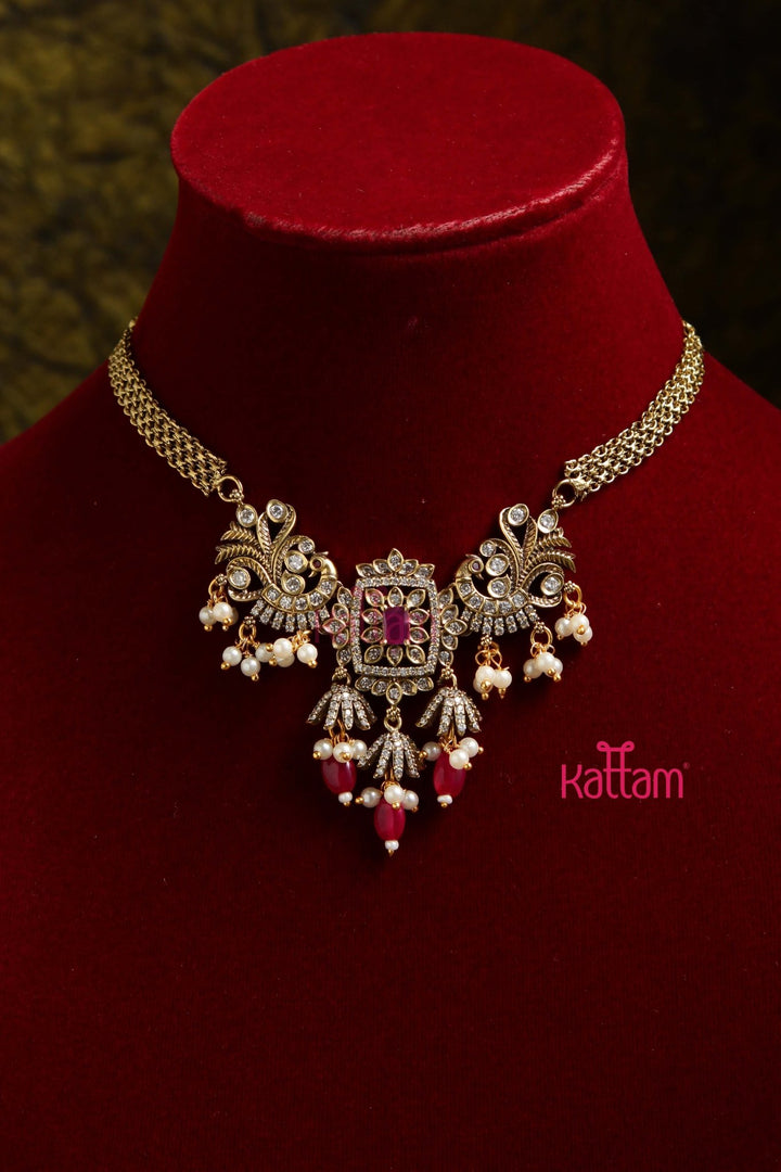 Jessy Victorian AD Ruby Choker - N6079