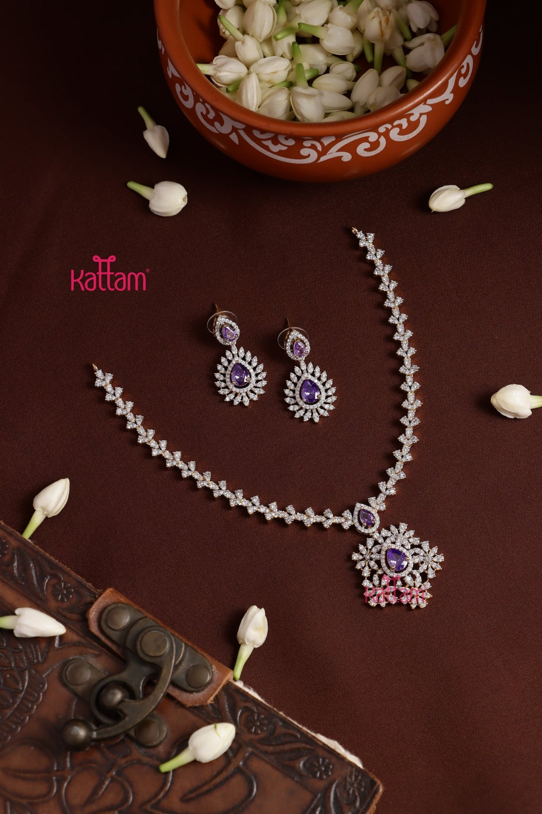 Joyce - AD Partwear Purple Choker - N5305