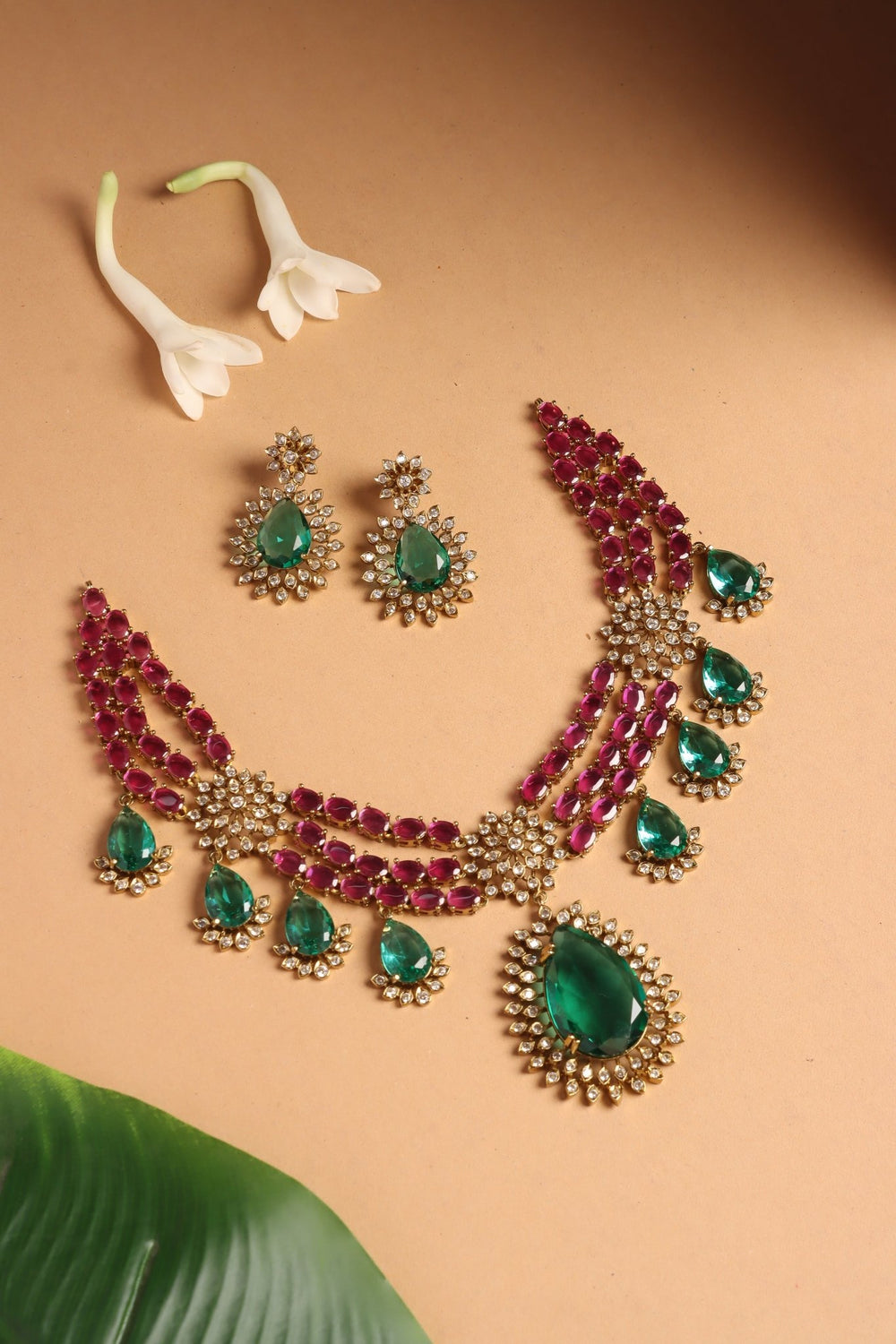 Juliet - Victorian Layer Teardrop Necklace - N6174