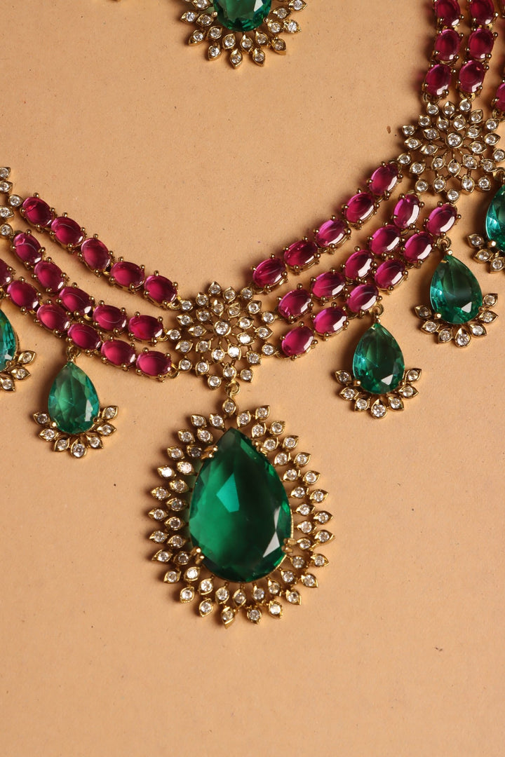 Juliet - Victorian Layer Teardrop Necklace - N6174