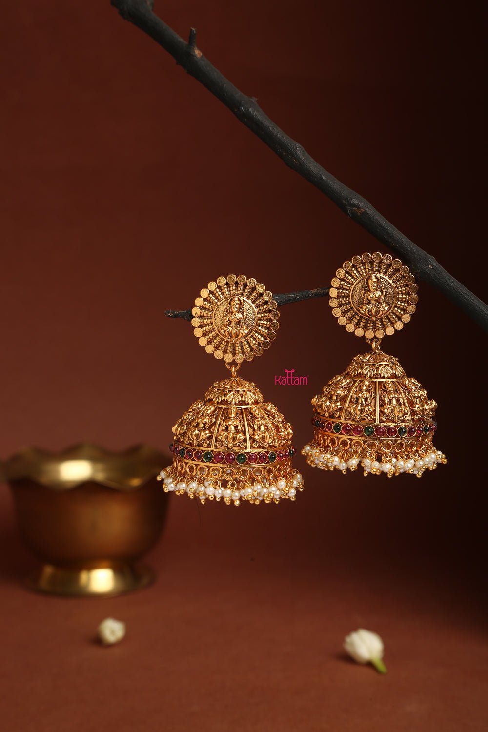 Jumbo Goddess Festive Jhumka - E068