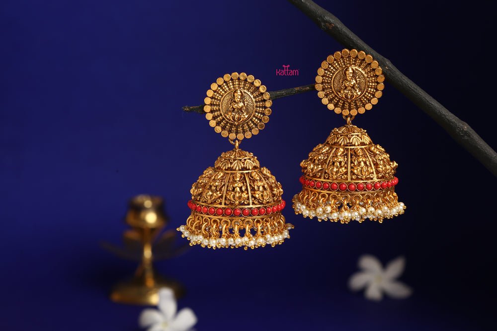 Jumbo Goddess Festive Jhumka - E071