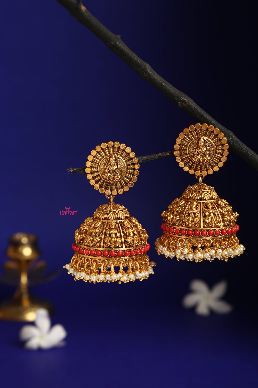 Jumbo Goddess Festive Jhumka - E071