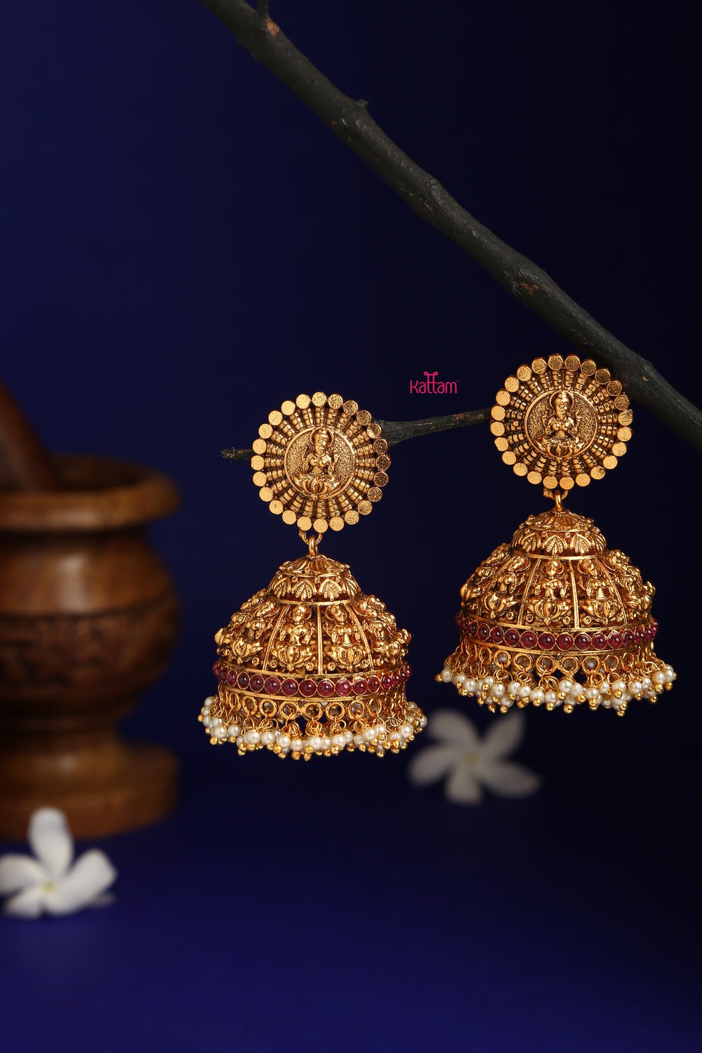 Jumbo Goddess Festive Jhumka - E071