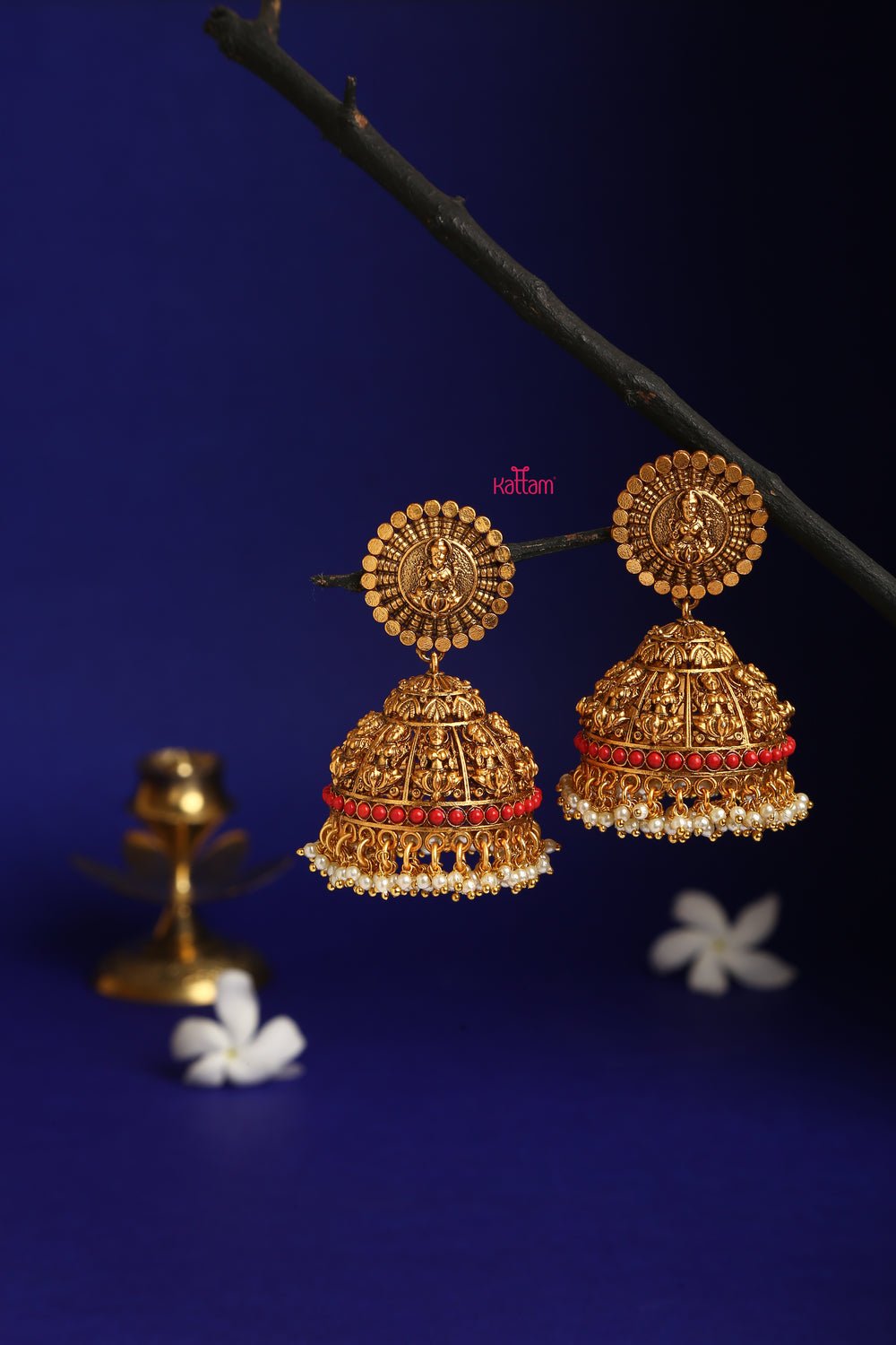 Jumbo Goddess Festive Jhumka - E071