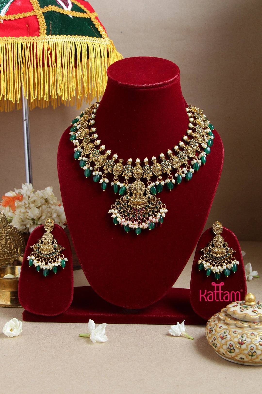 Kalyani Green Necklace - N3022