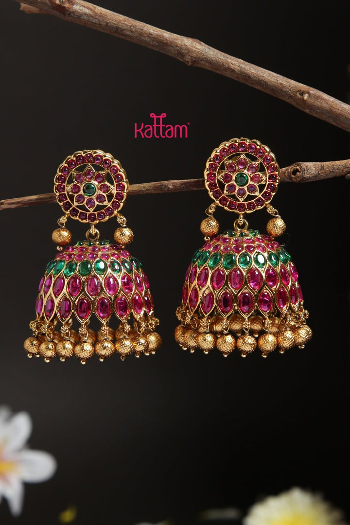 Kemp Bold Jhumka - E935