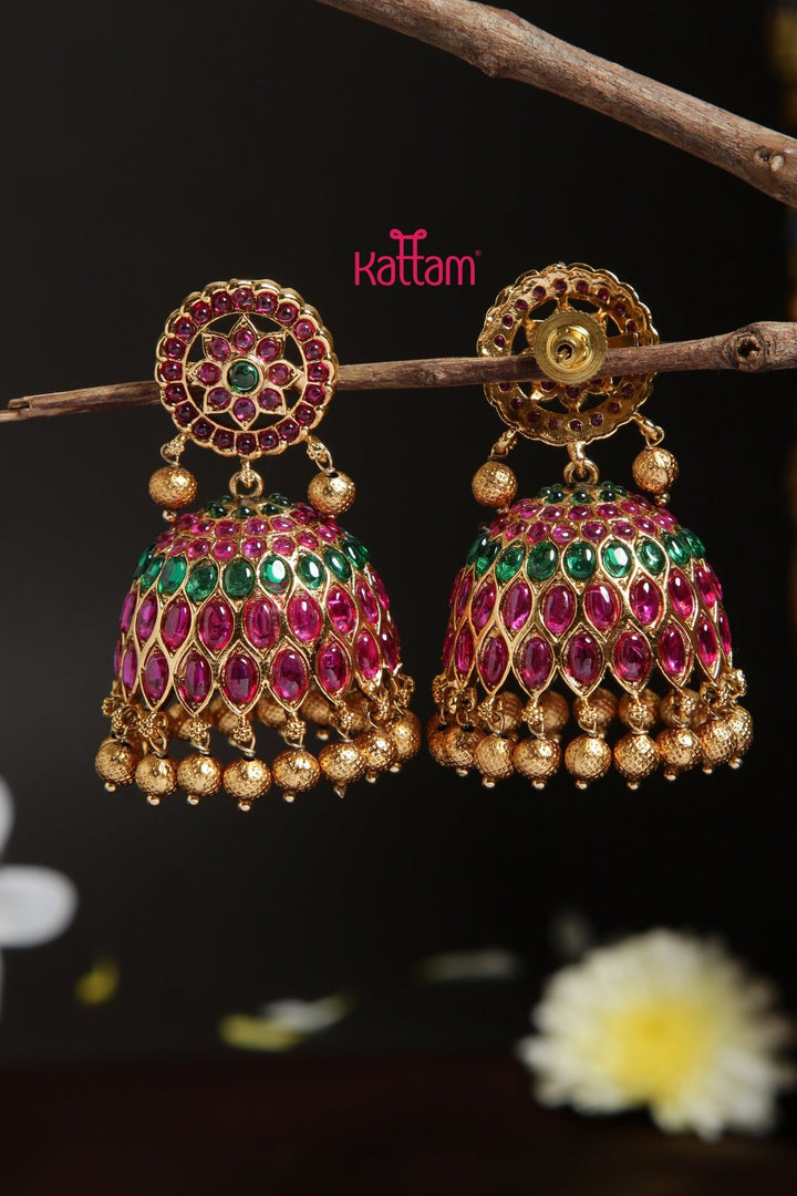 Kemp Bold Jhumka - E935