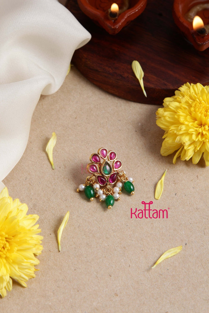 Kemp Flower Bead Nath ( Pressing ) - NP023