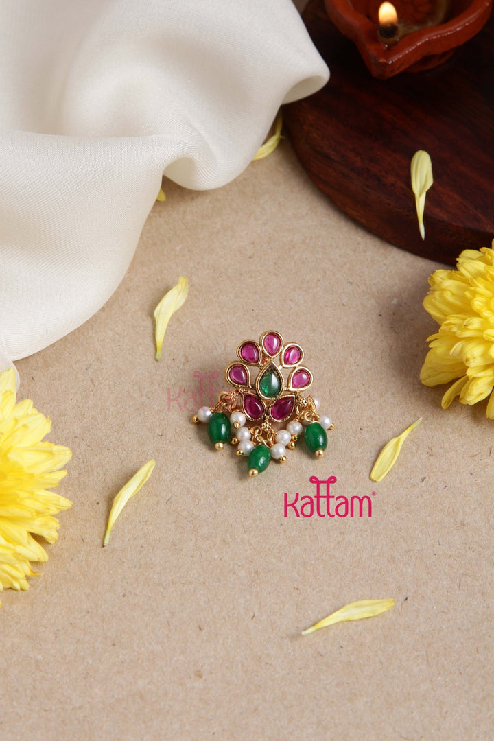 Kemp Flower Bead Nath ( Pressing ) - NP023