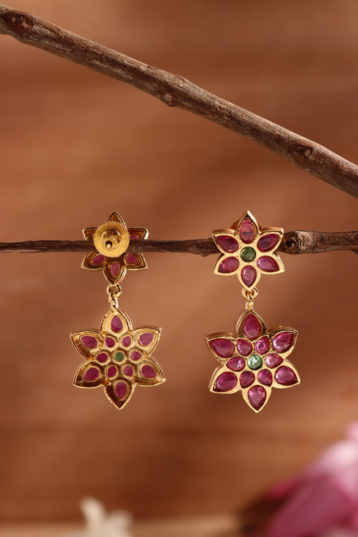 Kemp Flower Drop Earring - E1488