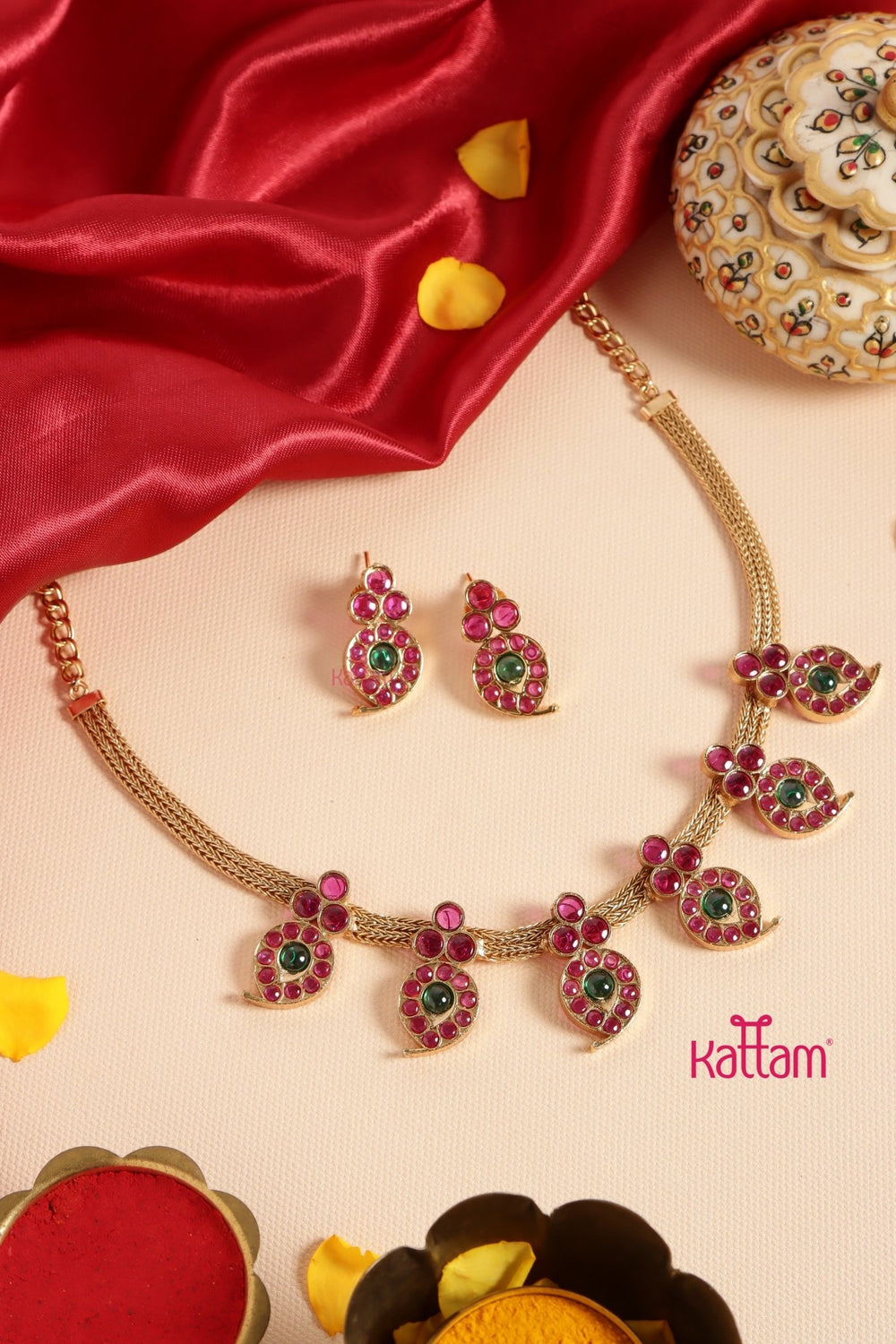 Kemp Manga Attigai Choker - N3430