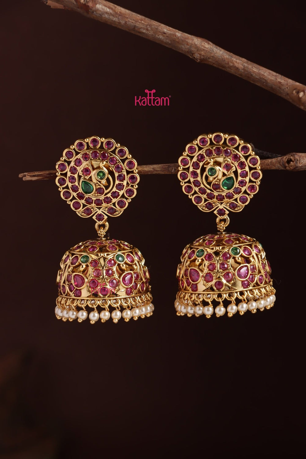 Kemp Peacock Bold Jhumka - E1227
