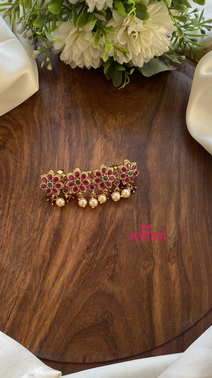 Kemp Small Flower Bead Drop Clip - HC125