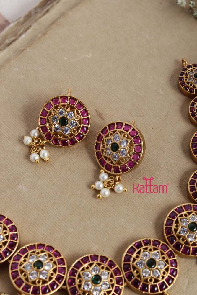 Kemp Stone Floral Necklace - N2237