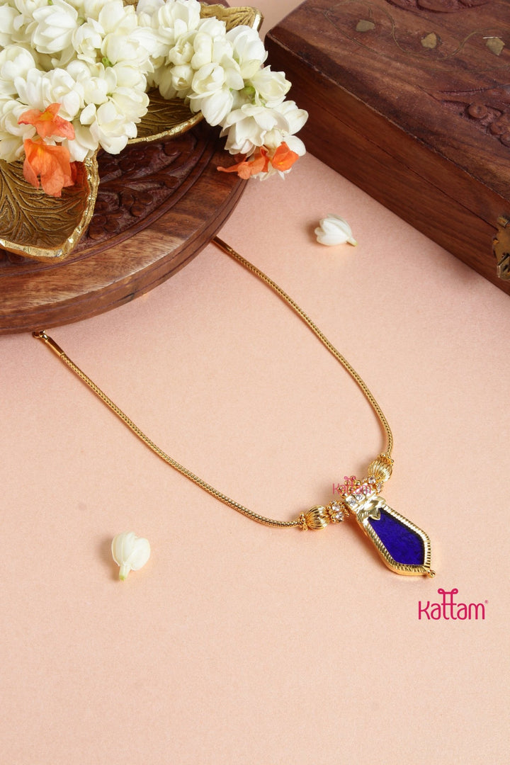 Kerala Blue Nagapadam Pendant Chain - N3106