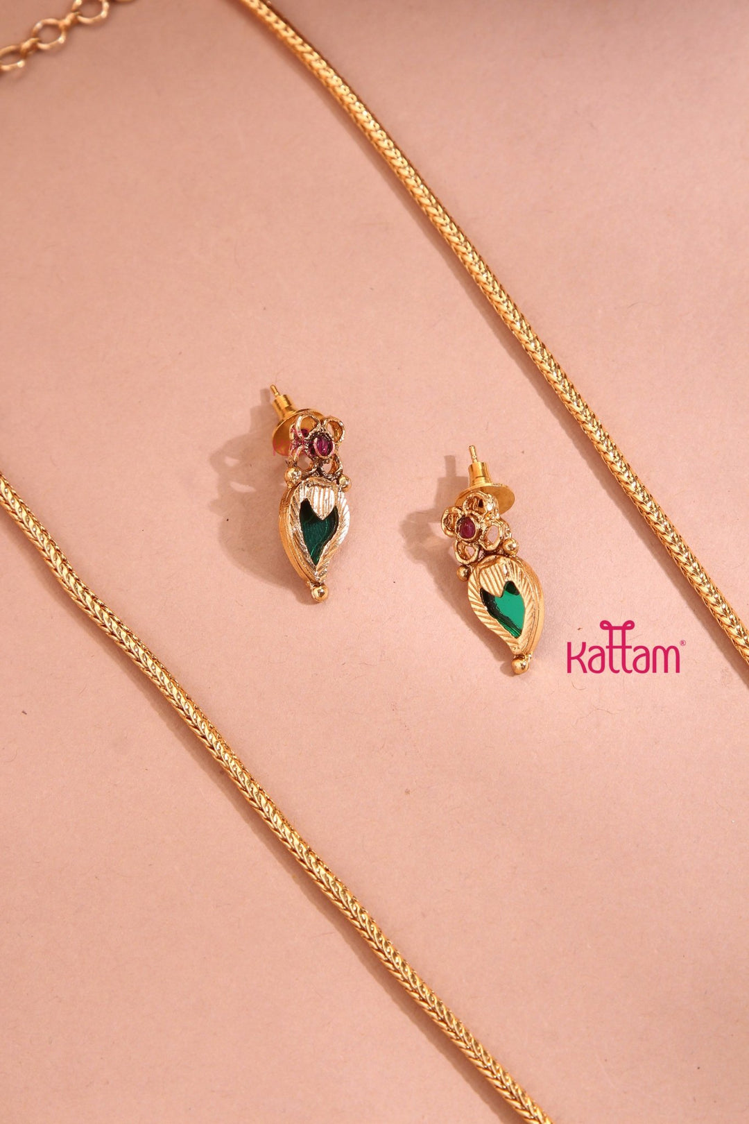 Kerala Palakka Krishana Pendant Chain Set - N3358