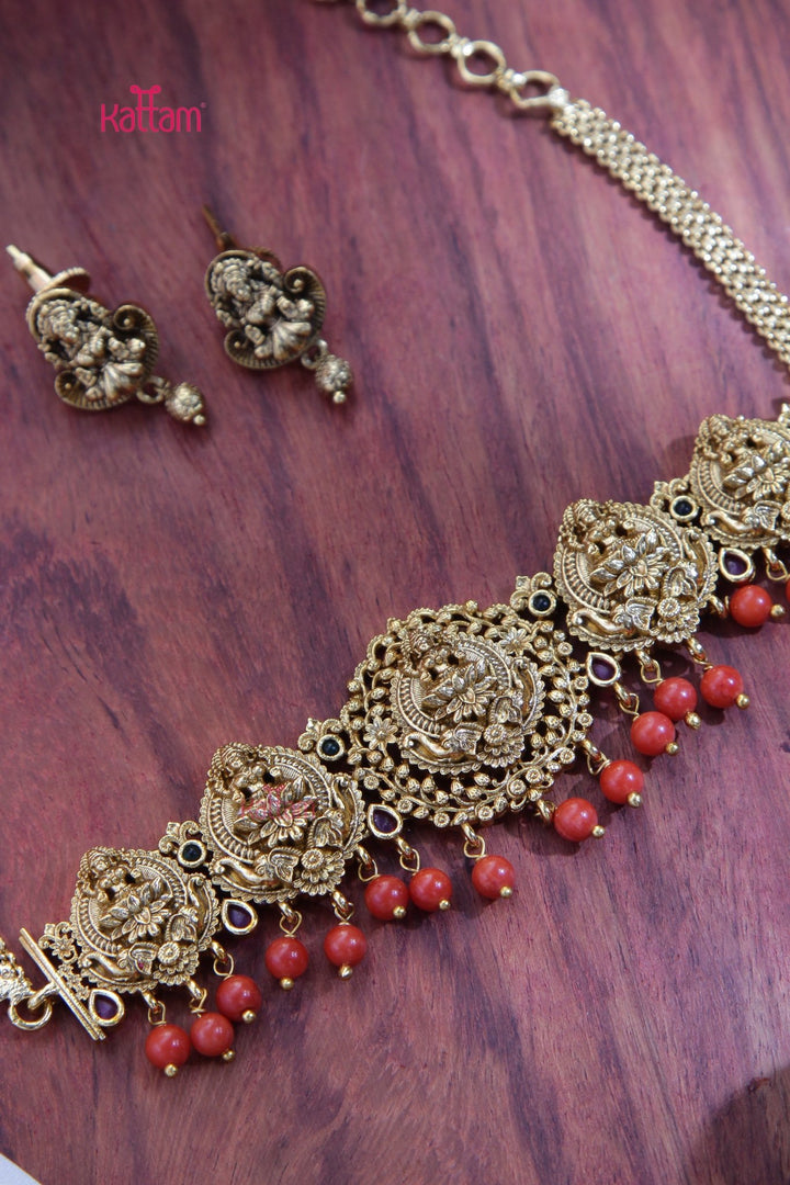 Kids Five Lakshmi Coral Choker Set - N3382
