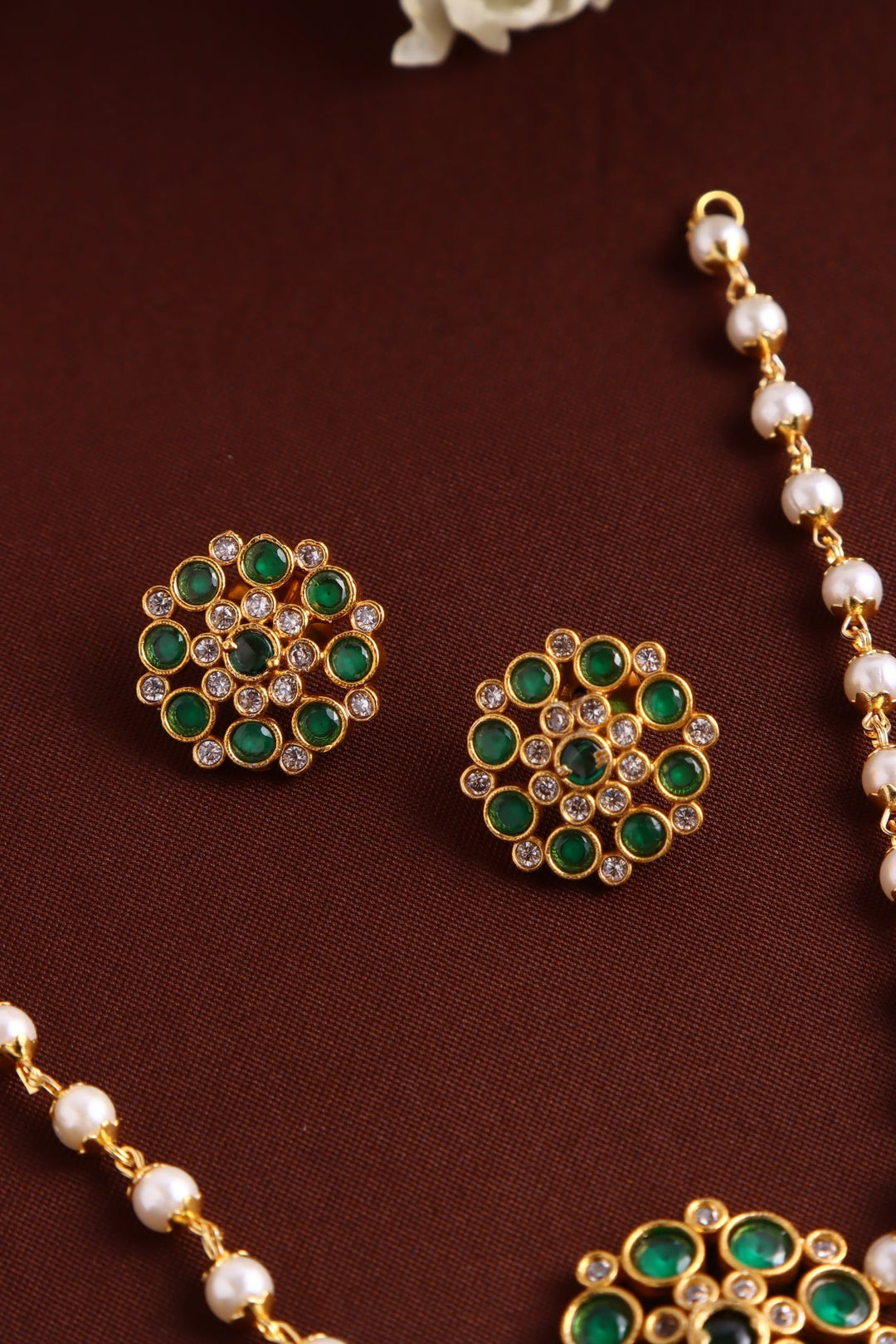 Kids Green Budgetted Choker - N4044