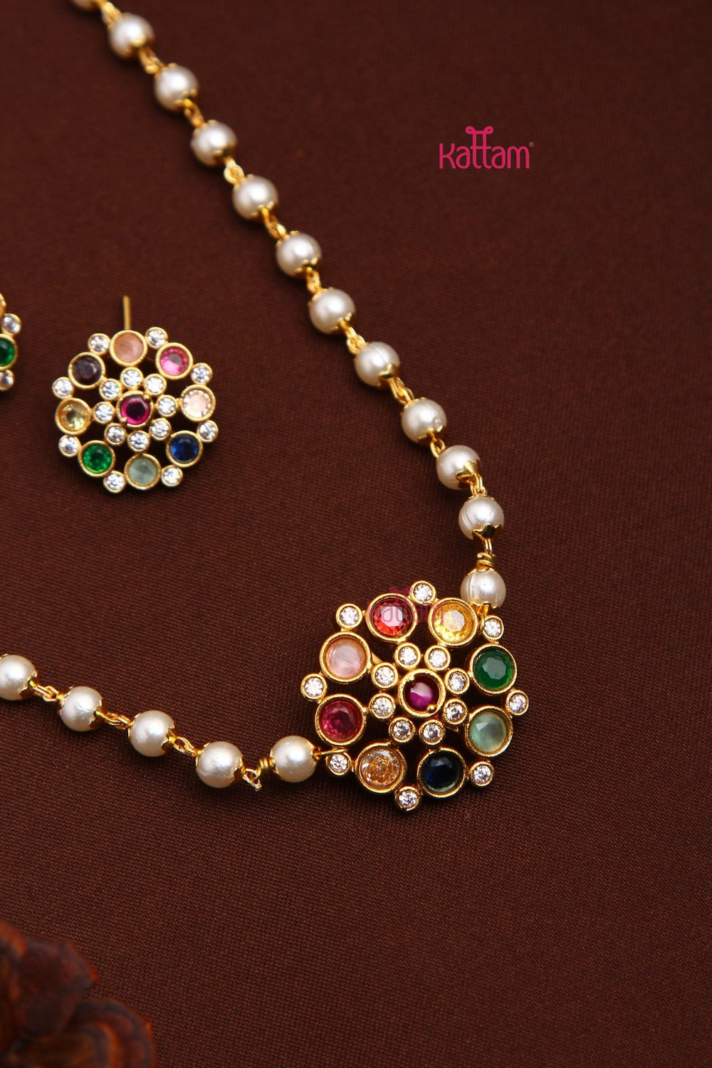 Kids Navarathna Budgetted Choker - N3485