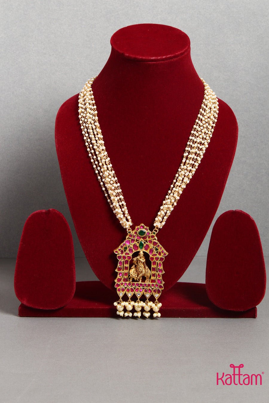 Krishna Pendant Pearl Mala ( 2 Varient Available) - N1415
