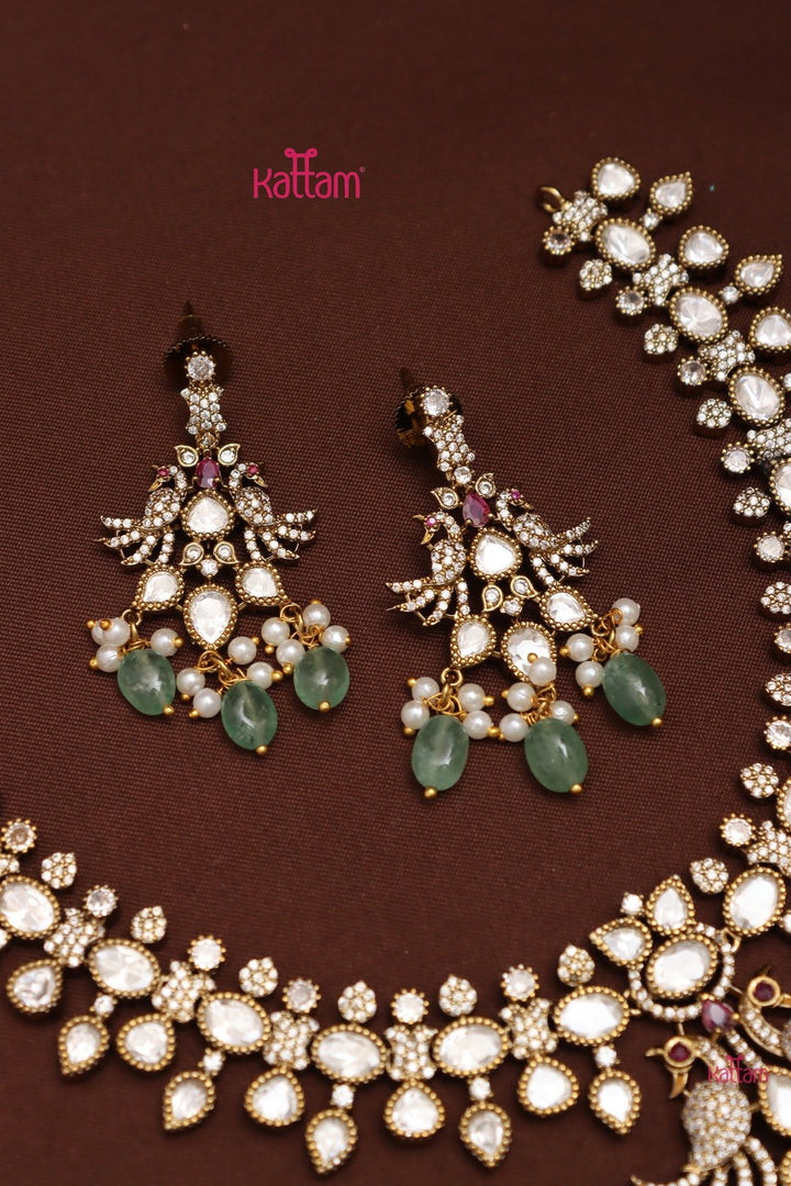 Kriti - Victorian Polki Stone Necklace - N6169