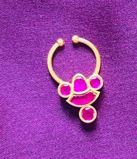 Kundan Bell Septum Nosepin - SP10-NP248
