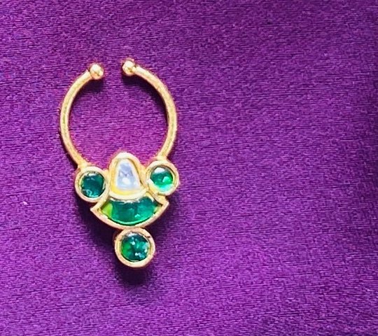 Kundan Bell Septum Nosepin - SP10-NP252