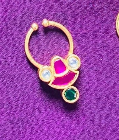 Kundan Bell Septum Nosepin - SP10-NP250