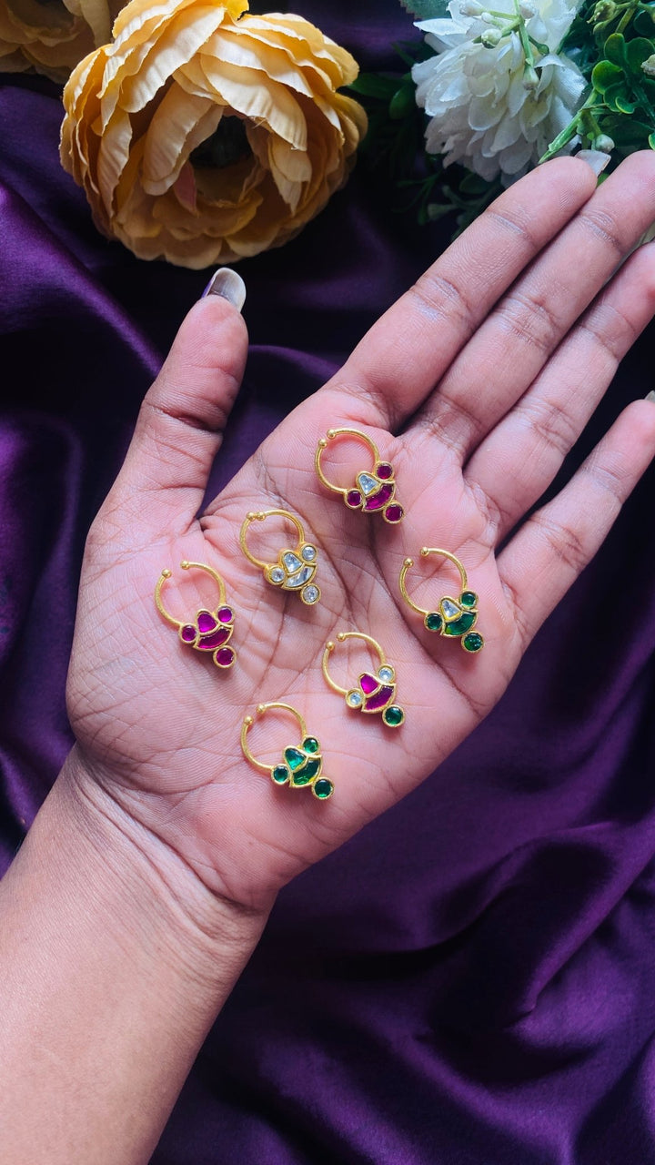 Kundan Bell Septum Nosepin - SP10-NP248