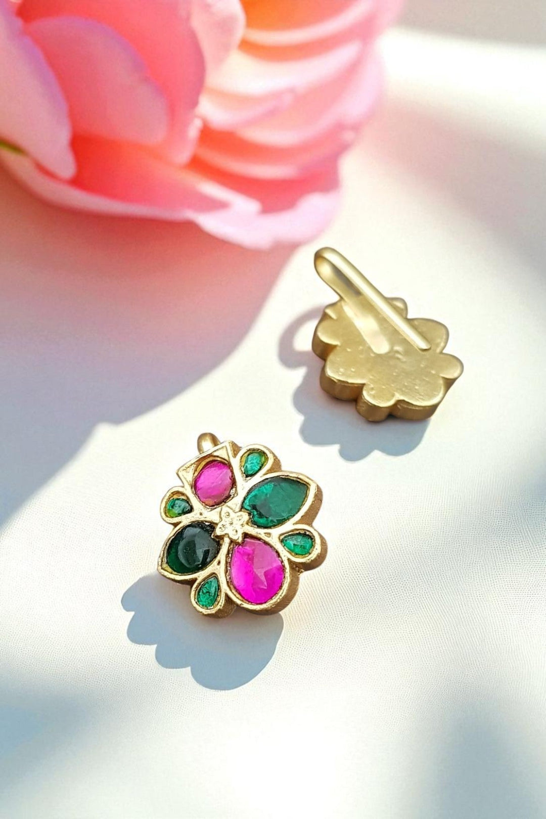 Kundan Bugadi Press On Style - Design 12 - E1122