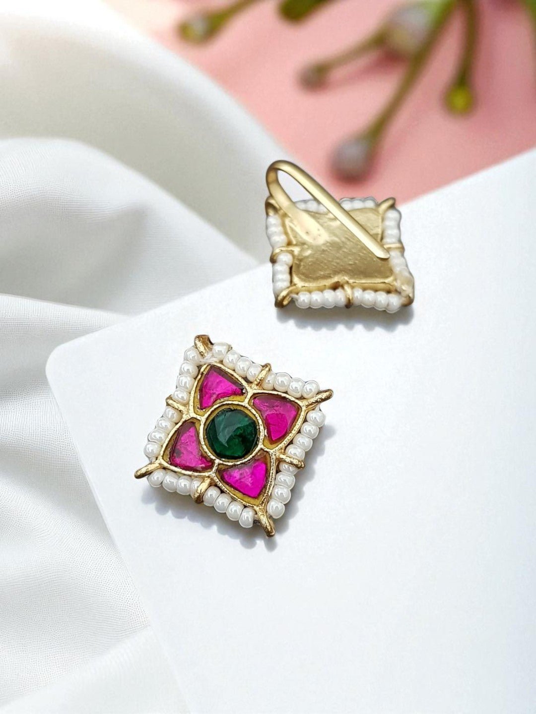 Kundan Bugadi Press On Style - Design 26 - E1136
