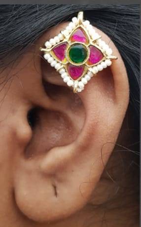 Kundan Bugadi Press On Style - Design 26 - E1136