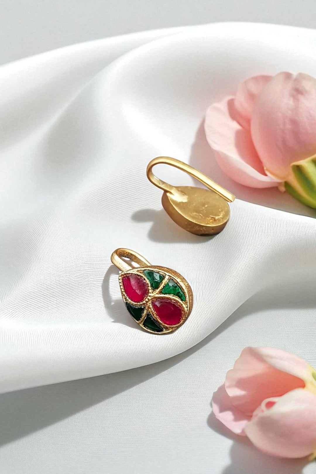 Kundan Bugadi Press On Style - Design 30 - E1140