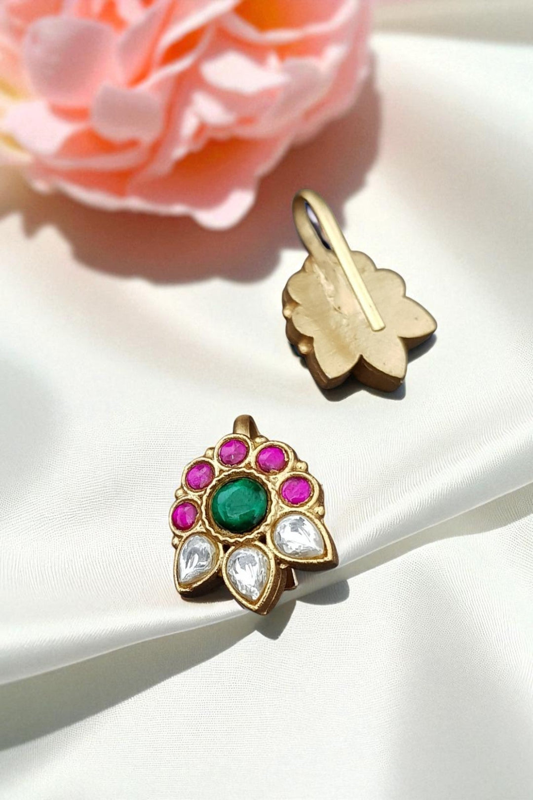 Kundan Bugadi Press On Style - Design 34 - E1144