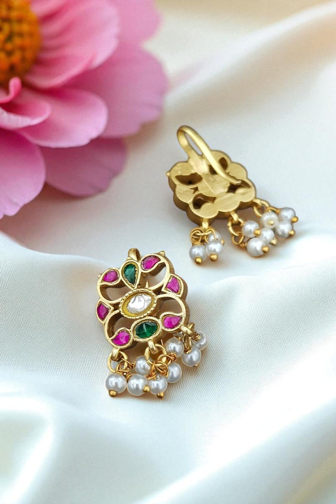 Kundan Bugadi Press On Style - Design 38 - E1148