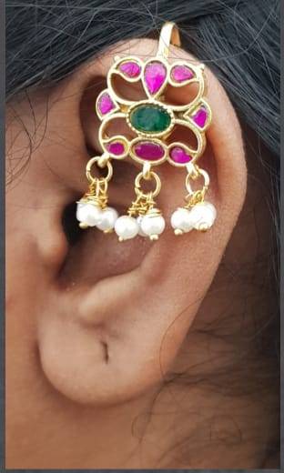 Kundan Bugadi Press On Style - Design 39 - E1149